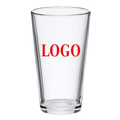 16oz Custom Heavy Base Tall Clear Cocktail Juice Drinking Glasses MOQ100PCS