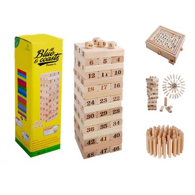 Wooden Tower Tumbling Block Game