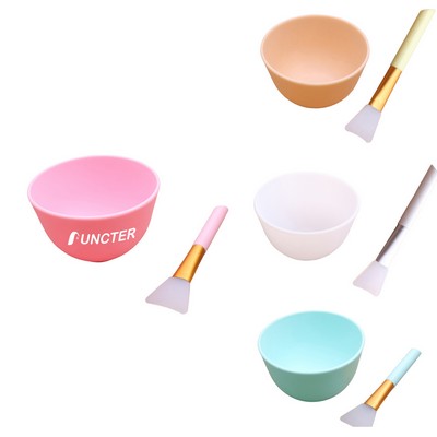 Foldable Silicone Mask Bowl Mask Brush Set (2-Piece)