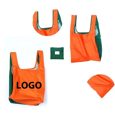 Foldable Reusable Tote Bag with Pouch