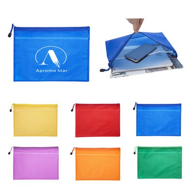 A4 Waterproof Zippered Document Pouch
