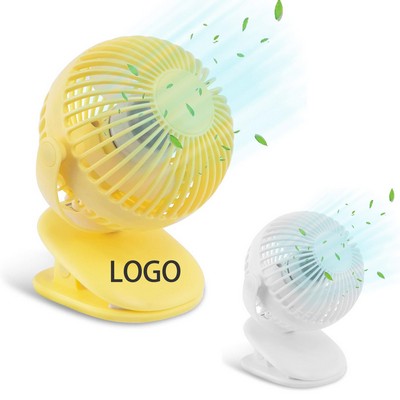 Usb-Powered 360 Degree Rotating Desktop Clip-On Fan