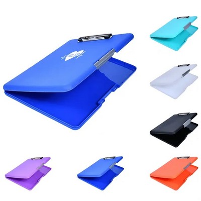 Plastic Storage Clipboard Foldable with Profile Clip