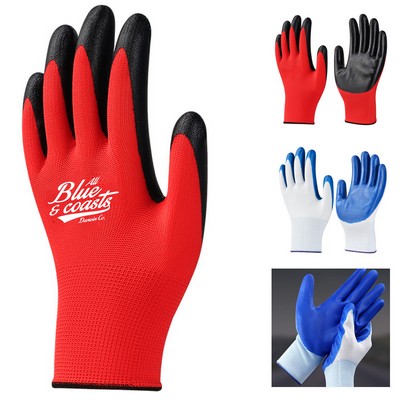 Nylon Work Gloves with Wrist Coverage