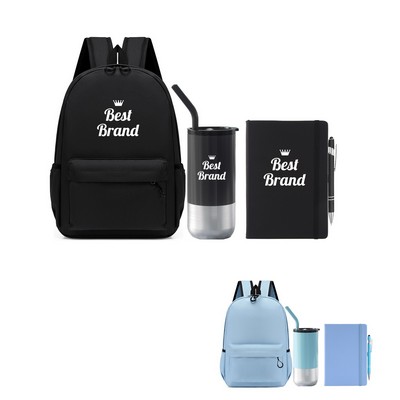 Backpack Cup and Notebook Set