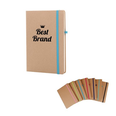 Kraft Hardcover Eco Inspired Notebook With Strap