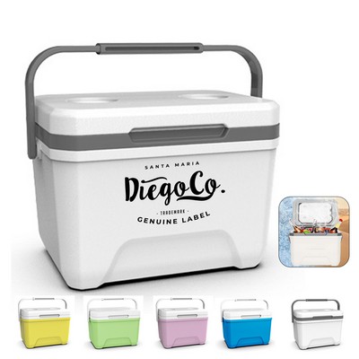 High Capacity Ice Cooler with Superior Ice Retention & Heavy-Duty Handle