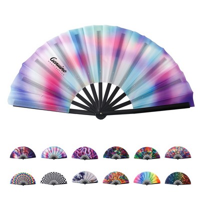 Eco-Friendly Bamboo Silk Folding Hand Fan