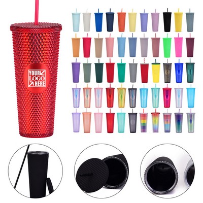 24 Oz. Studded Matte Cup Tumbler