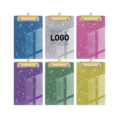 Acrylic Glitter Clipboards