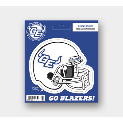 Helmet Kiss Cut - Removable Outdoor Sticker - 5.375"x6"