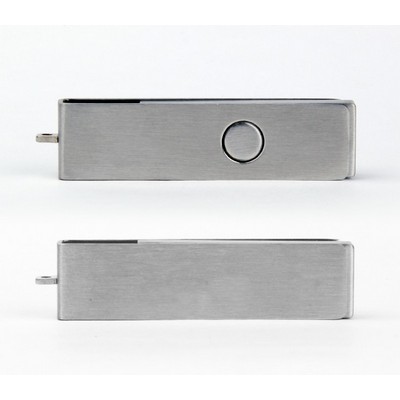 1 GB Silver Metal Swivel USB Flash Drive