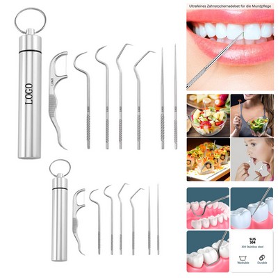 Stainless Steel Toothpick Travel Kit