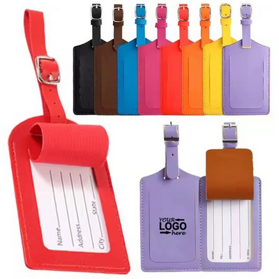 PU Leather Luggage Tag