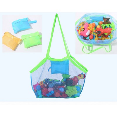 Foldable Mesh Beach Toy Bag