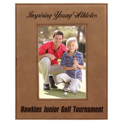 4" x 6" Dark Brown Leatherette Photo Frame