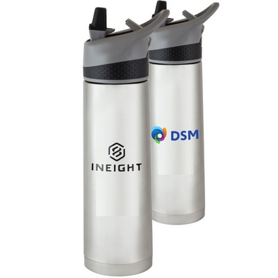 18 oz. Double Wall Stainless Steel Bottles W/ Straw Lid