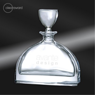 Clearaward Optical Crystal Decanter 8 3/4 In