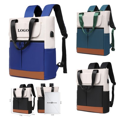 Convertible Small Backpack Tote Mini College Daypack for Work