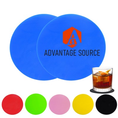 Round Non-Slip Silicone Drink Coaster