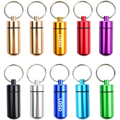 Mini Keychain Pill Holder Fob