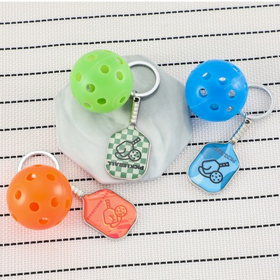Mini Simulation Pickleball Racket Sport Keyring