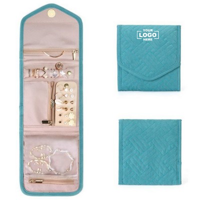 Jewelry Organizer Case Foldable Jewelry Roll