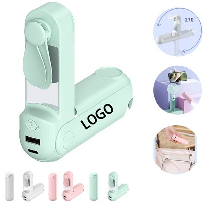 5 In 1 USB Rechargeable Portable Fan