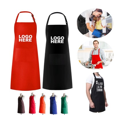 Professional Kitchen Restaurant Apron Chef Cooking Apron with Pockets