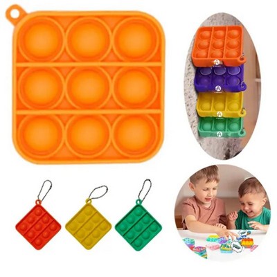 Stress Relief Bubble Grid Keychain