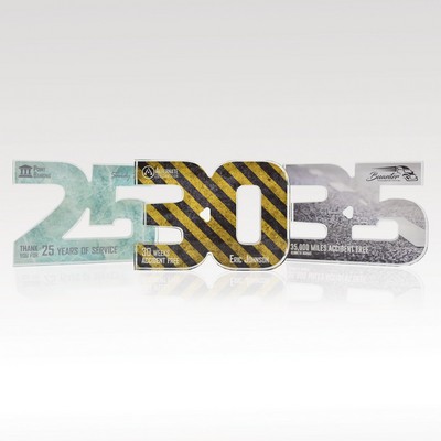 3/4" Acrylic Numerals Style 25 – Traditional Series