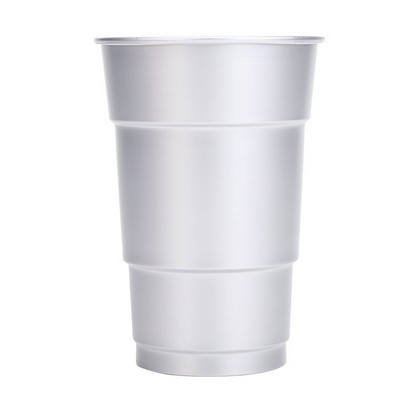 Silver 16 OZ Reusable Aluminum Beer Mug Cups