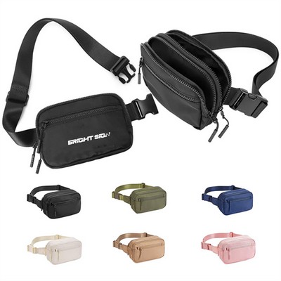 Ripstop Nylon Multi-Pocket Belt Bag