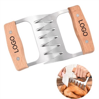 Wood Handle Meat Claws For BBQ