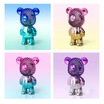 Cartoon Mini Violent Bear Small Fan