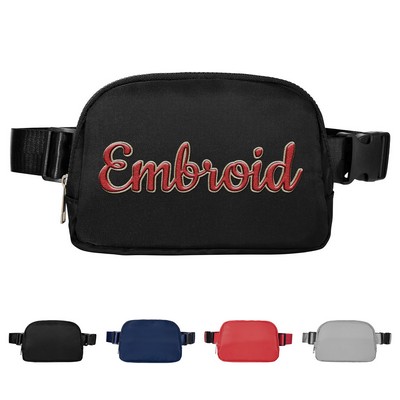 Zipper Crossbody Waist Bag