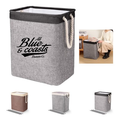 Collapsible Fiber Rod Laundry Basket
