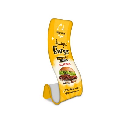 Fabric Display Stand Snake A Package, Double Sided (36.2" x 137.8")