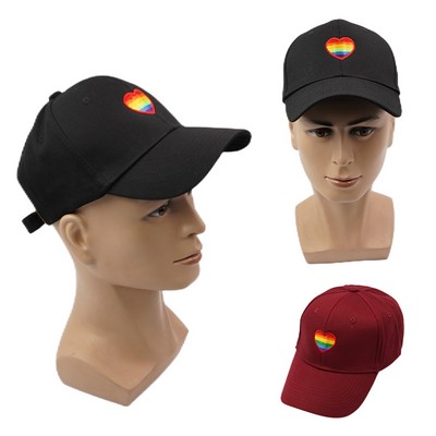 Embroidered Rainbow Hat