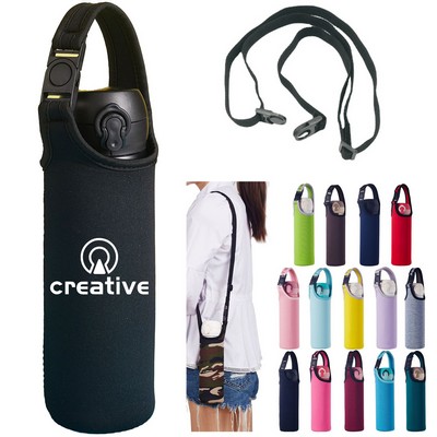 Shoulder Strap Neoprene Water Bottle Carrier