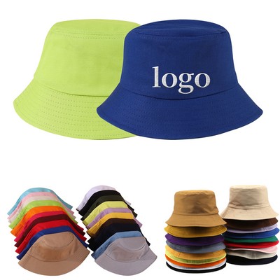 Cotton Twill Bucket Sun Hat