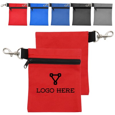 Zipper Golf Pouch Ball Bag
