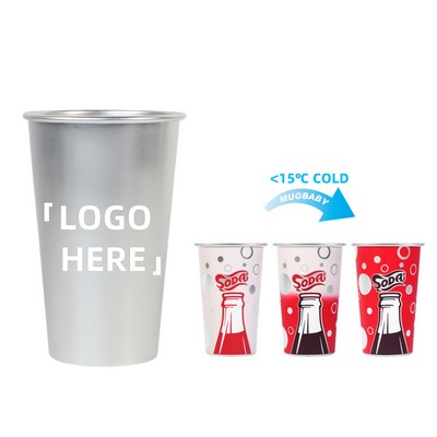 15.22 oz Aluminum Color Changing Cup