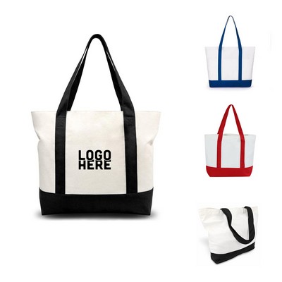 12 oz. Canvas Shopping Tote Bag
