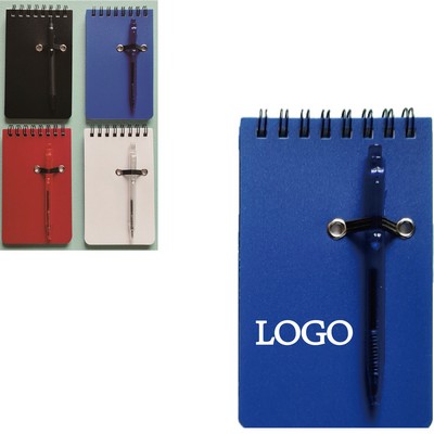 Premium Spiral Notebook With Pen