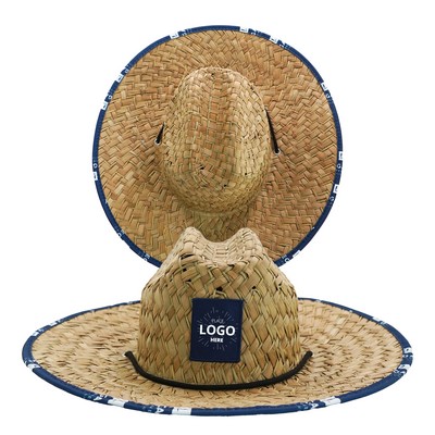Lifeguard Beach Sun Straw Hat