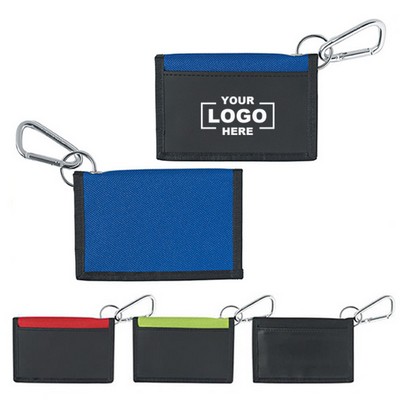 Folding Wallet With Carabiner
