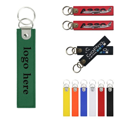 Woven Travel Keychain Tag