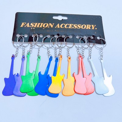 Guitar Shaped Bottle Opener w/Key Chain