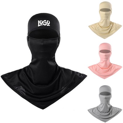 Polyester Sunblock Breathable Cycling Face Mask